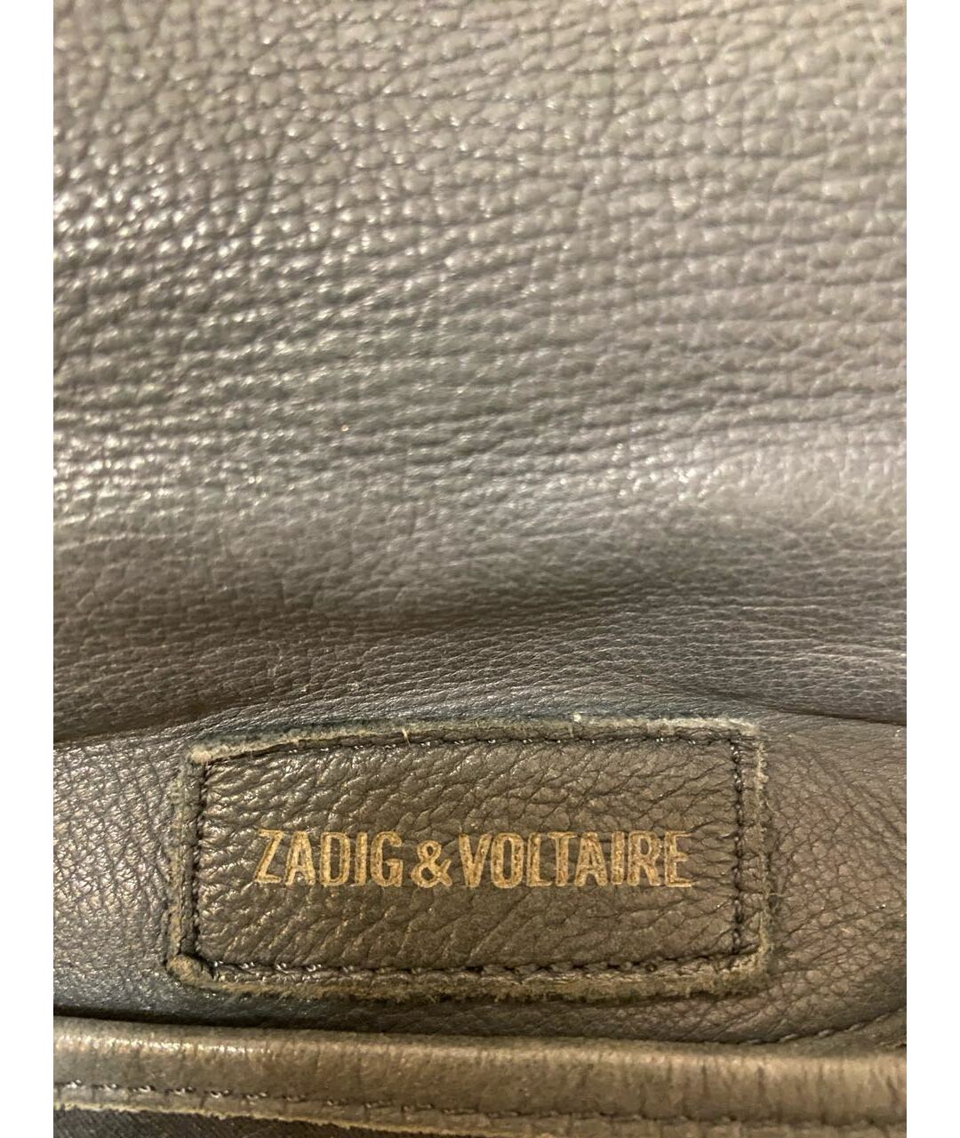 ZADIG & VOLTAIRE Серая кожаная сумка тоут, фото 3