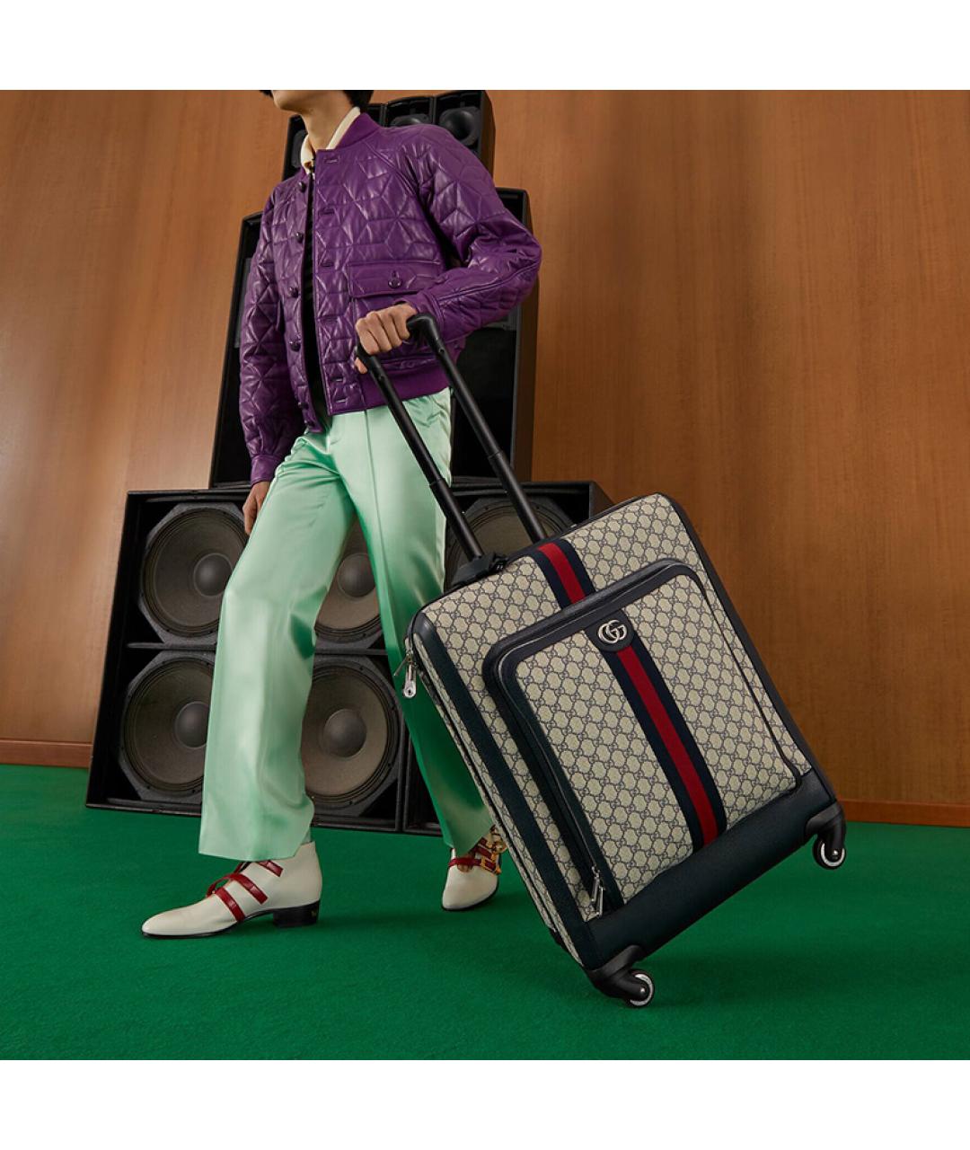 GUCCI Бежевый чемодан, фото 8