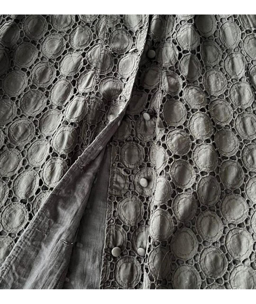 ALBERTA FERRETTI Черное хлопковое платье, фото 4