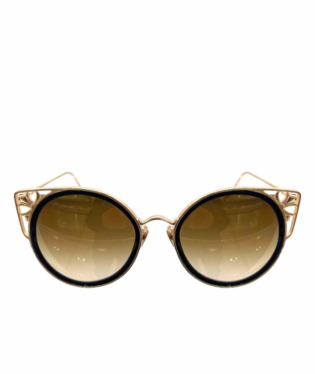 CHROME HEARTS Золотые солнцезащитные очки, фото 1