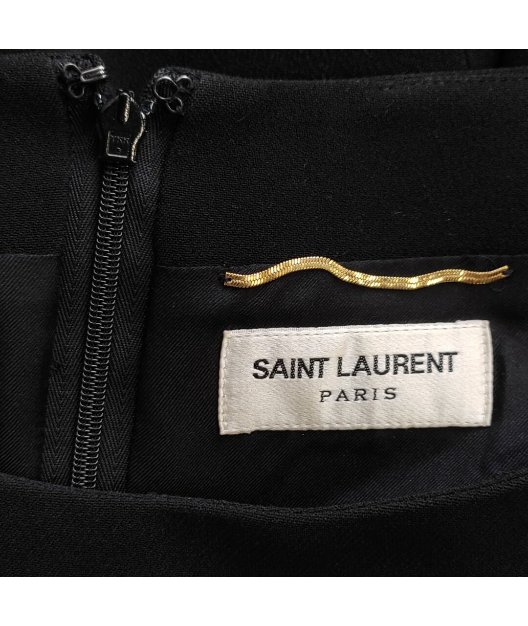 SAINT LAURENT Черное ацетатное платье, фото 3