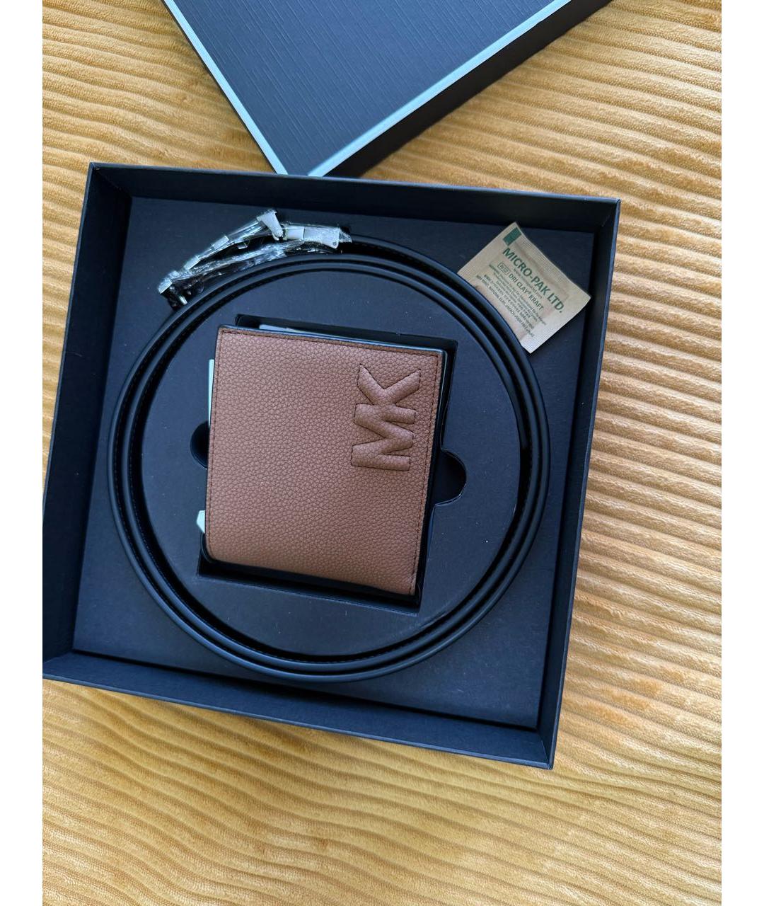 MICHAEL KORS Коричневый кожаный ремень, фото 6