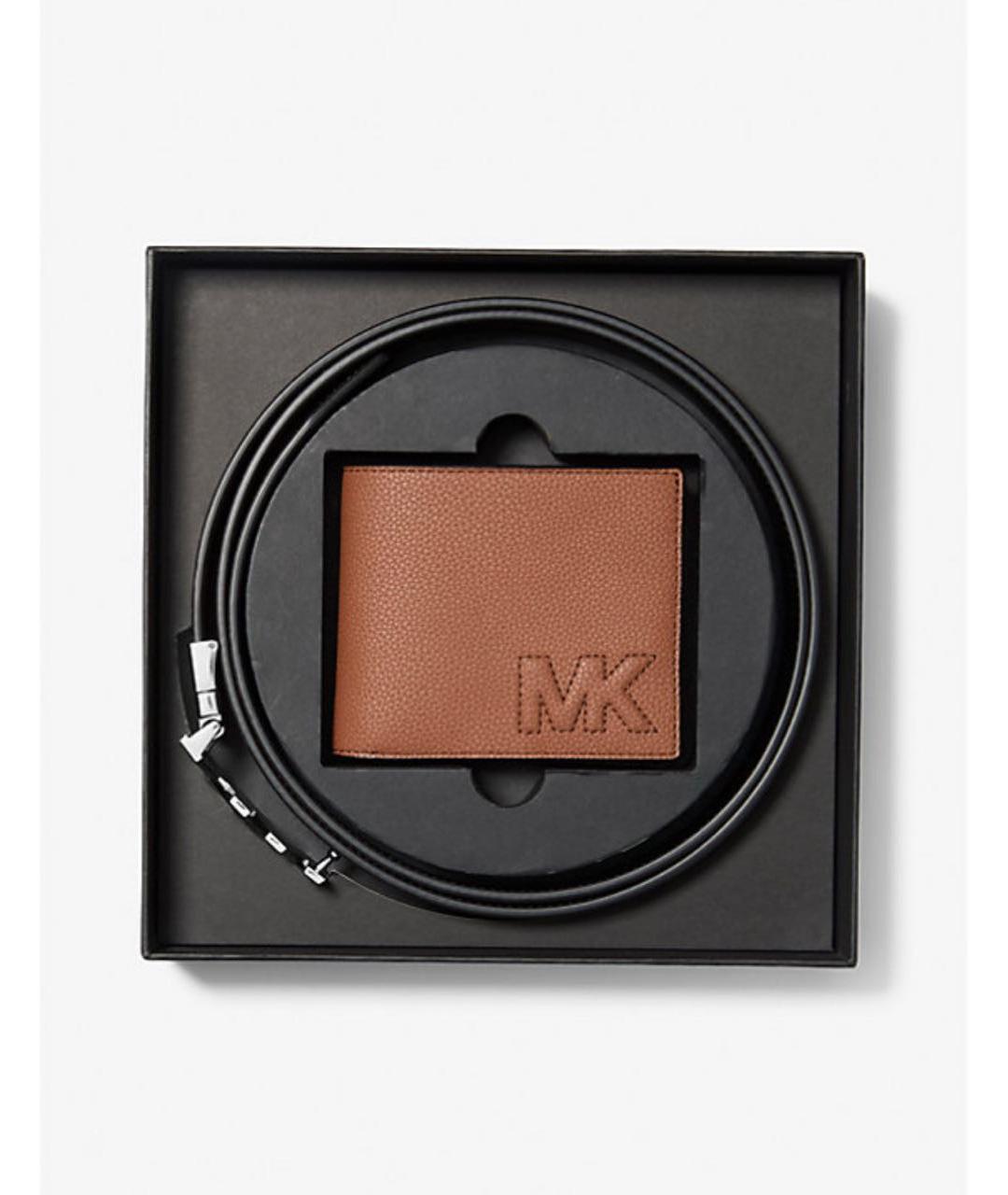 MICHAEL KORS Коричневый кожаный ремень, фото 2