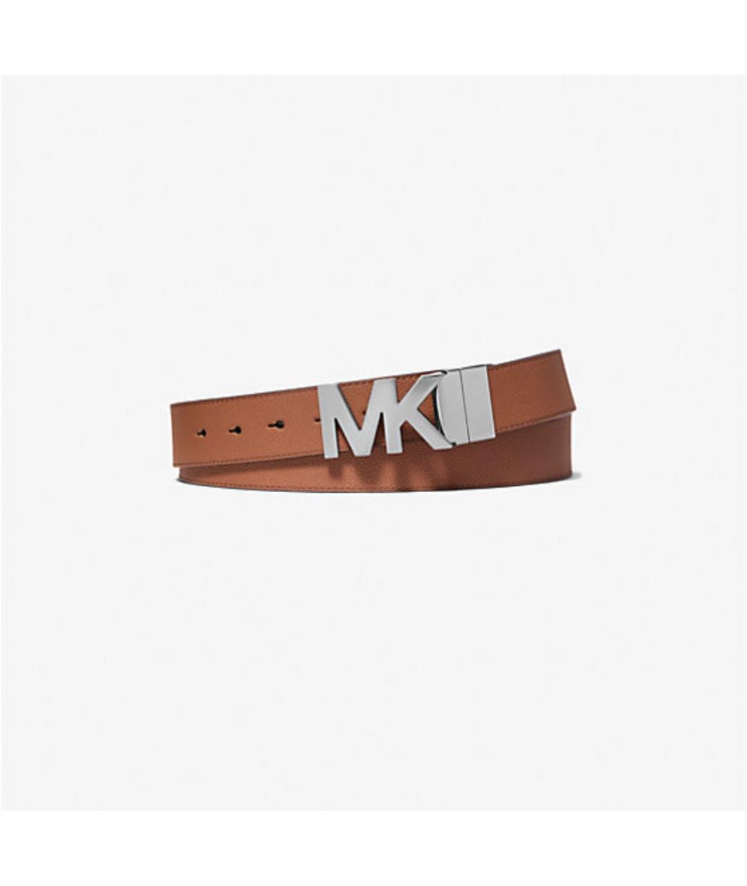 MICHAEL KORS Коричневый кожаный ремень, фото 4