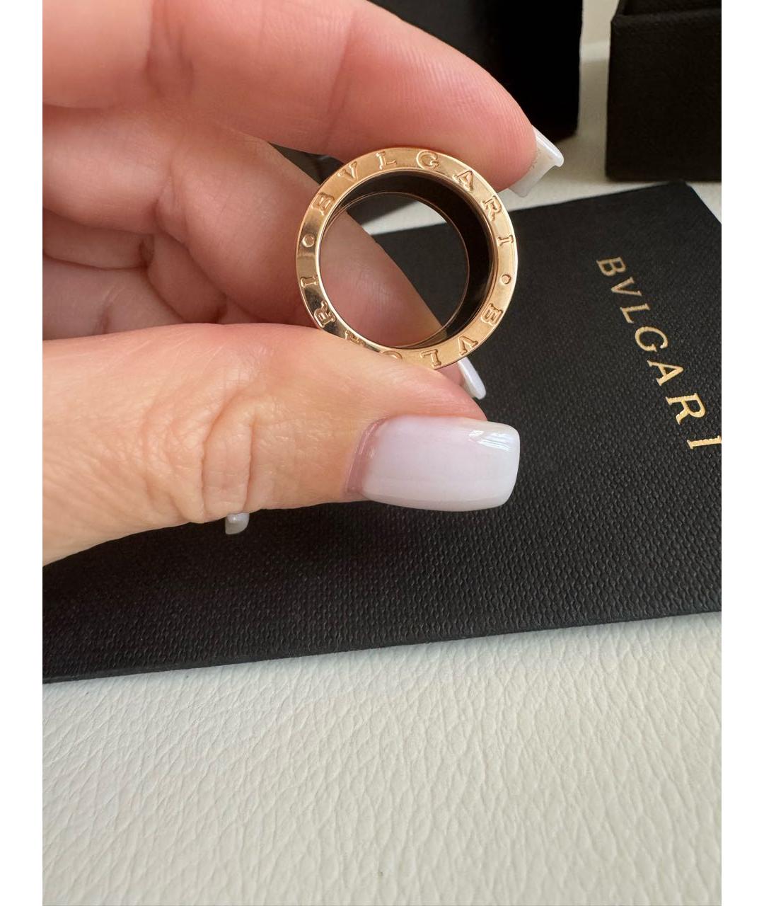 BVLGARI Коричневое кольцо из розового золота, фото 6