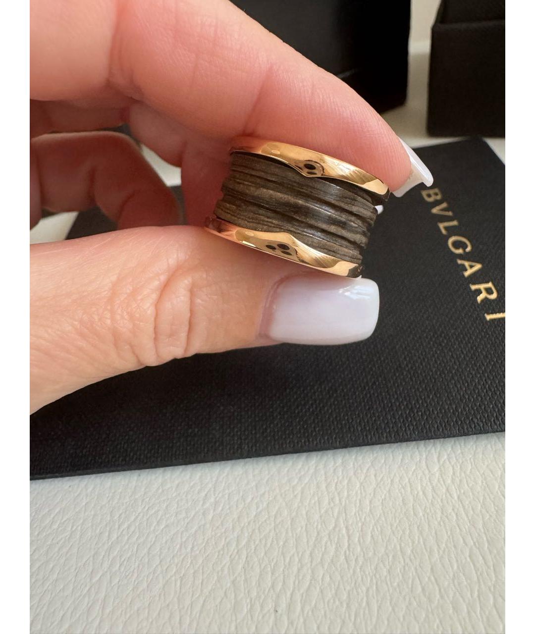 BVLGARI Коричневое кольцо из розового золота, фото 5