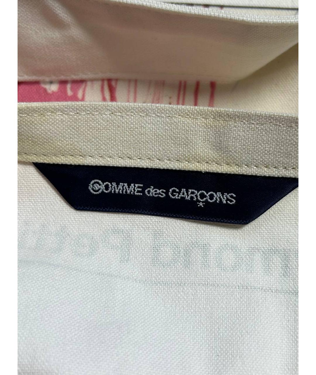 COMME DES GARÇONS Бежевая хлопковая сумка тоут, фото 5