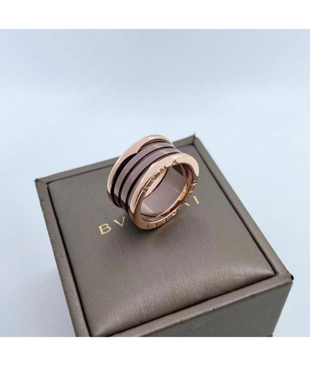 BVLGARI Коричневое кольцо из розового золота, фото 2