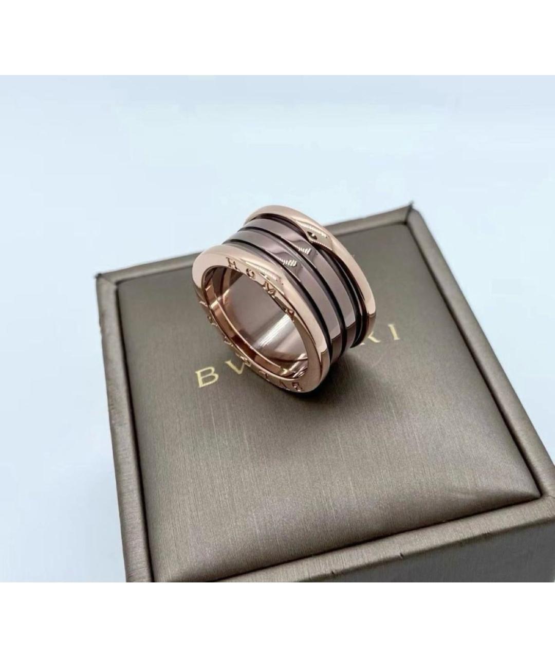 BVLGARI Коричневое кольцо из розового золота, фото 3