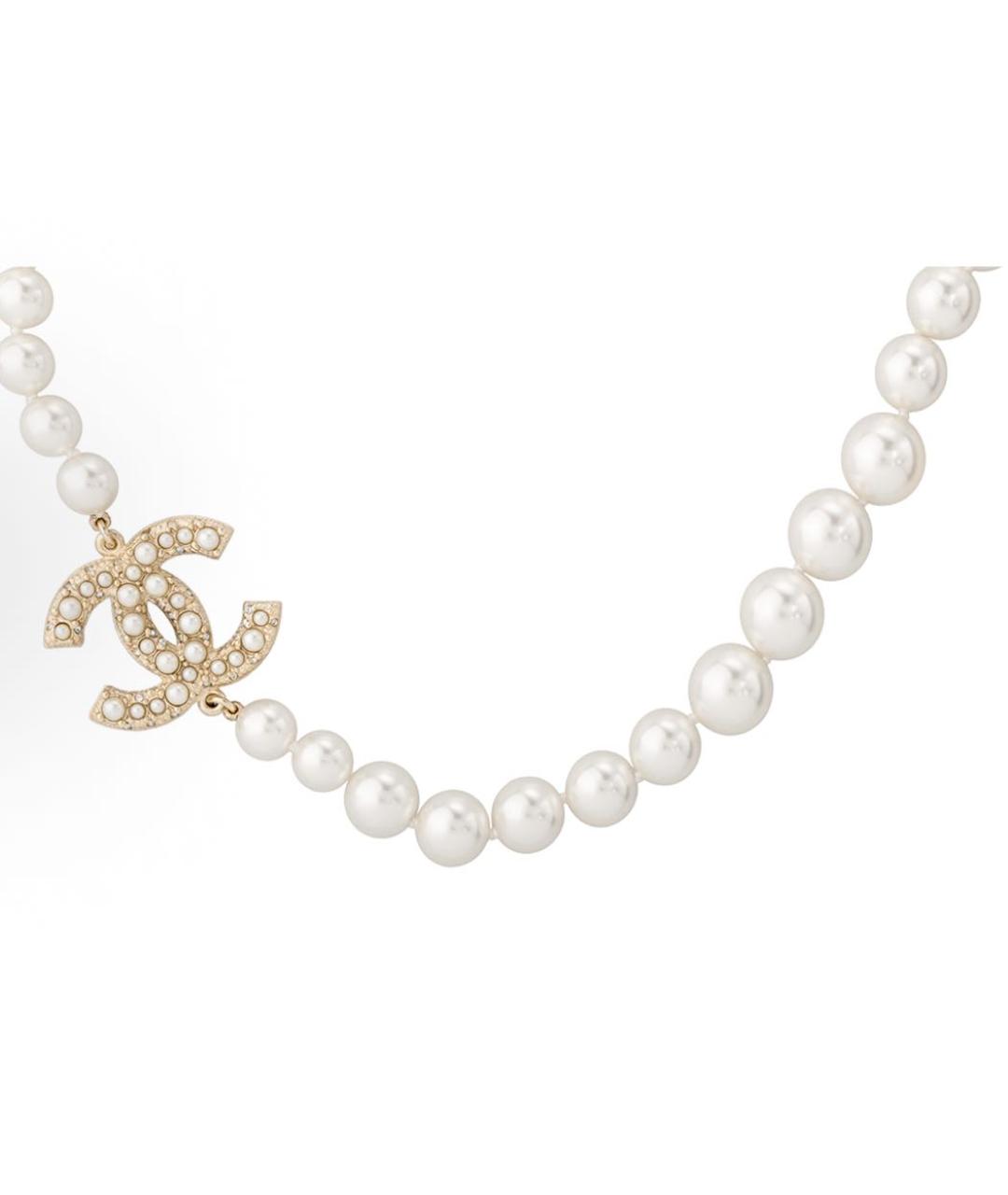 CHANEL Белое колье, фото 2