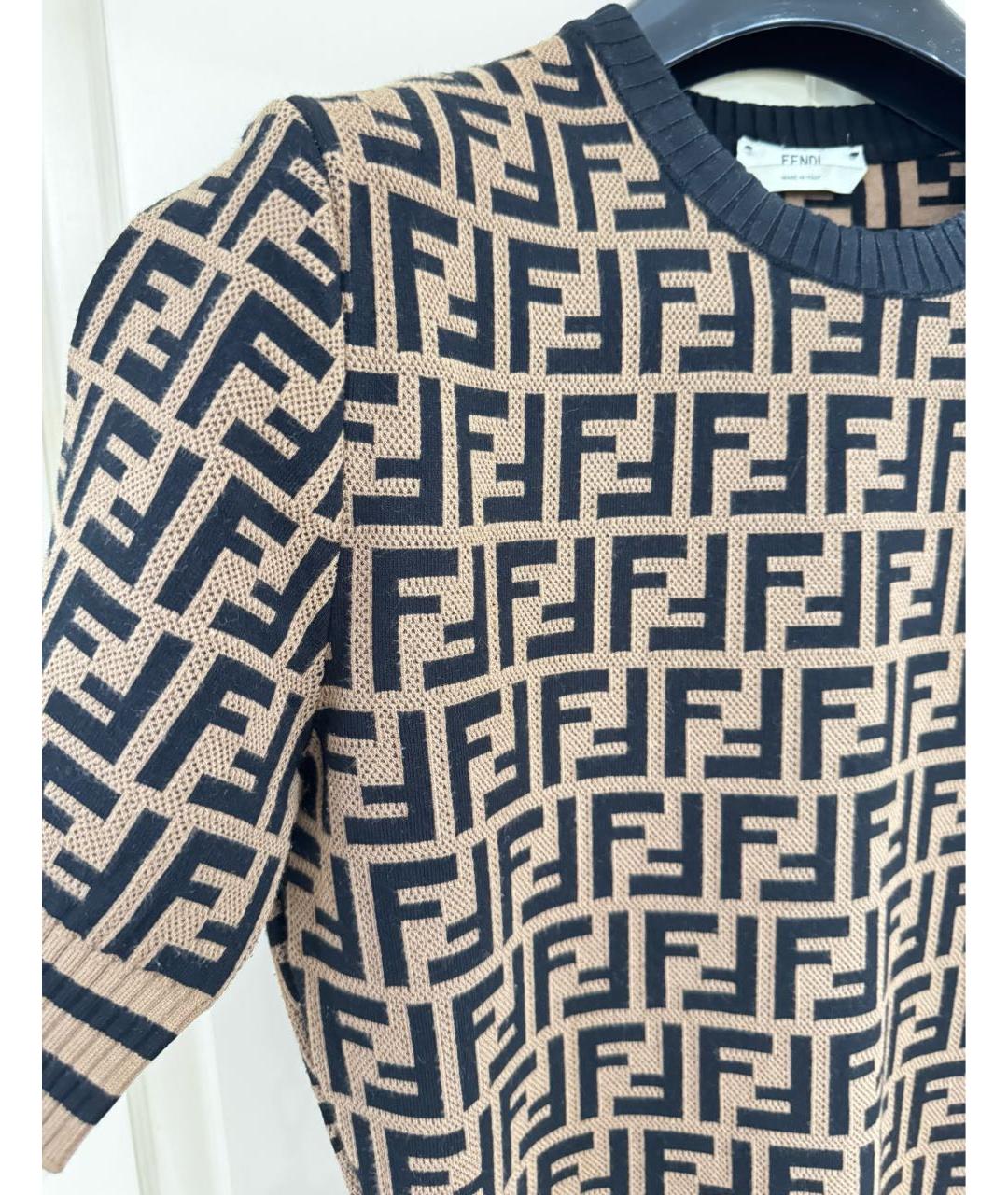 FENDI Вискозное повседневное платье, фото 3
