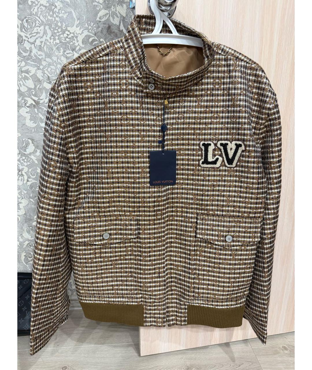 LOUIS VUITTON Бежевая шерстяная куртка, фото 7