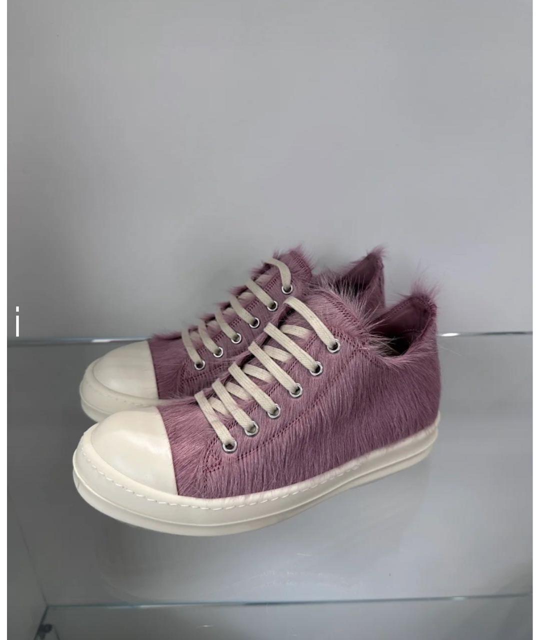 RICK OWENS Розовые кеды, фото 2