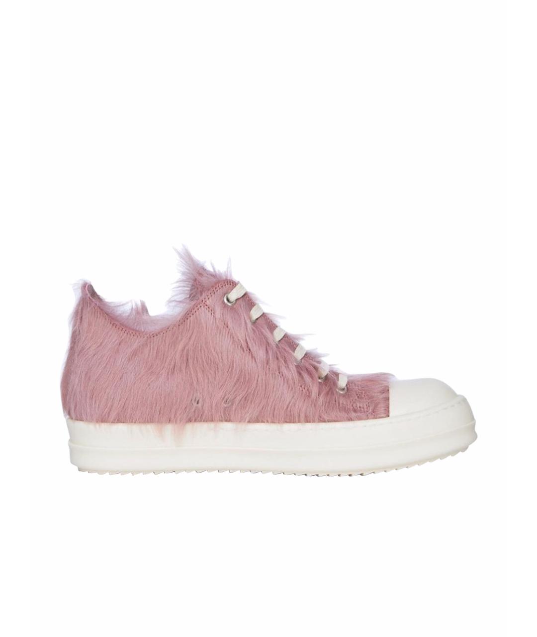 RICK OWENS Розовые кеды, фото 1