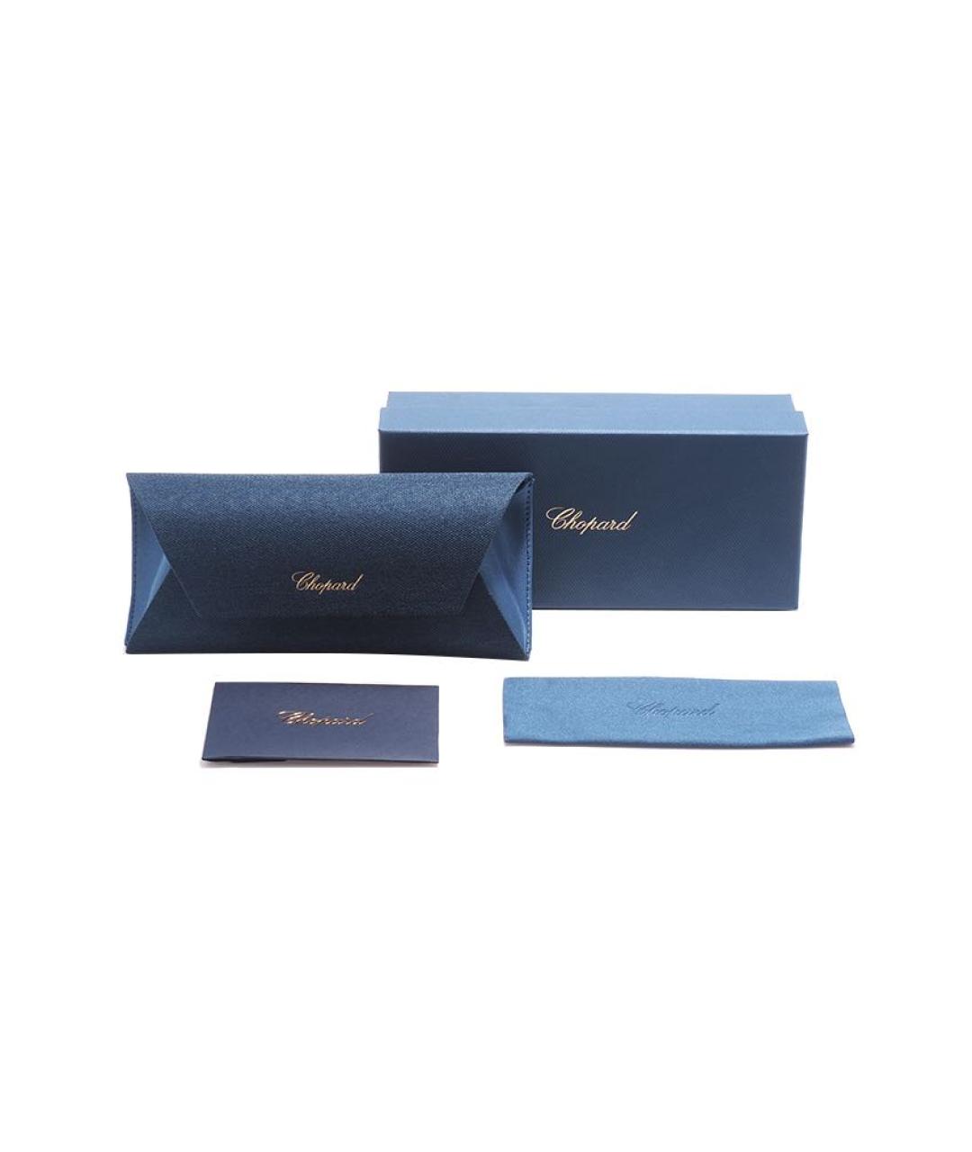 CHOPARD Золотые металлические солнцезащитные очки, фото 3