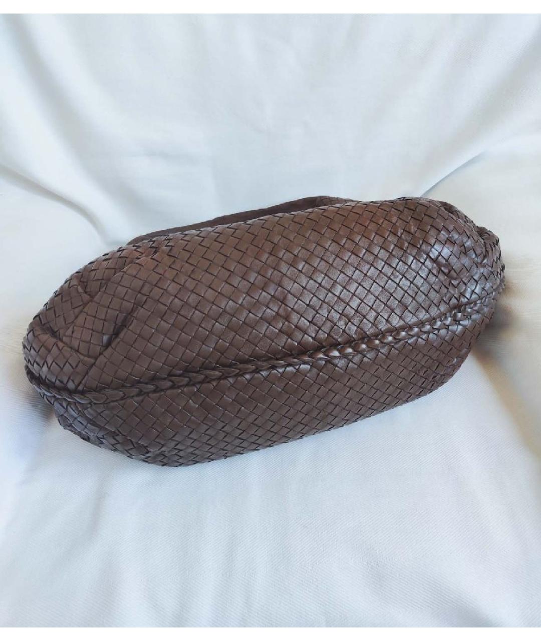 BOTTEGA VENETA Коричневая кожаная сумка тоут, фото 5