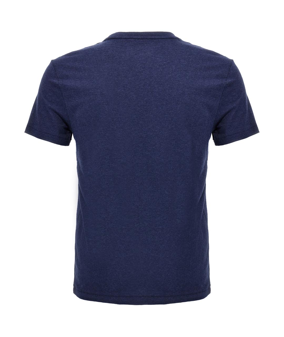 POLO RALPH LAUREN Синяя хлопковая футболка, фото 2