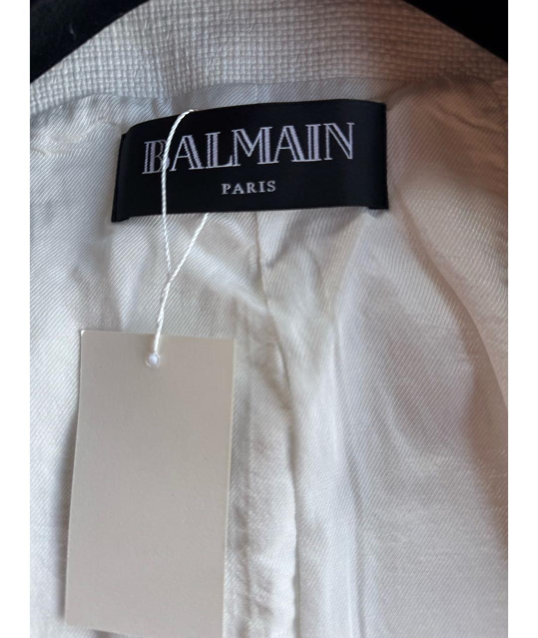 BALMAIN Белый вискозный жилет, фото 6