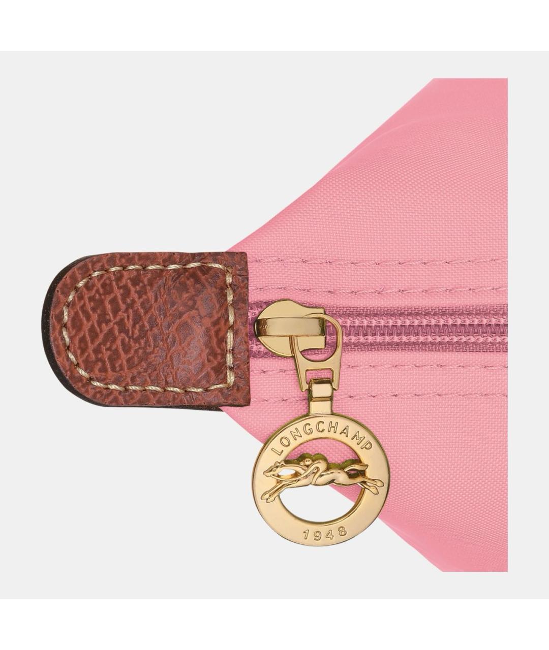 LONGCHAMP Розовая тканевая сумка тоут, фото 5