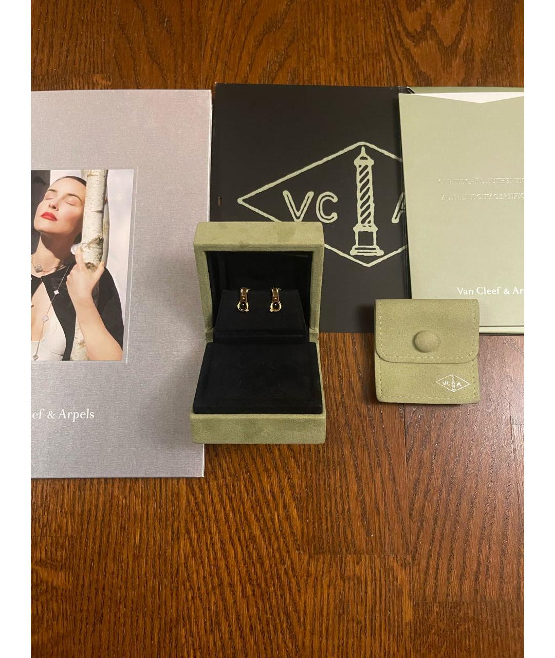 VAN CLEEF & ARPELS Золотые серьги из желтого золота, фото 3