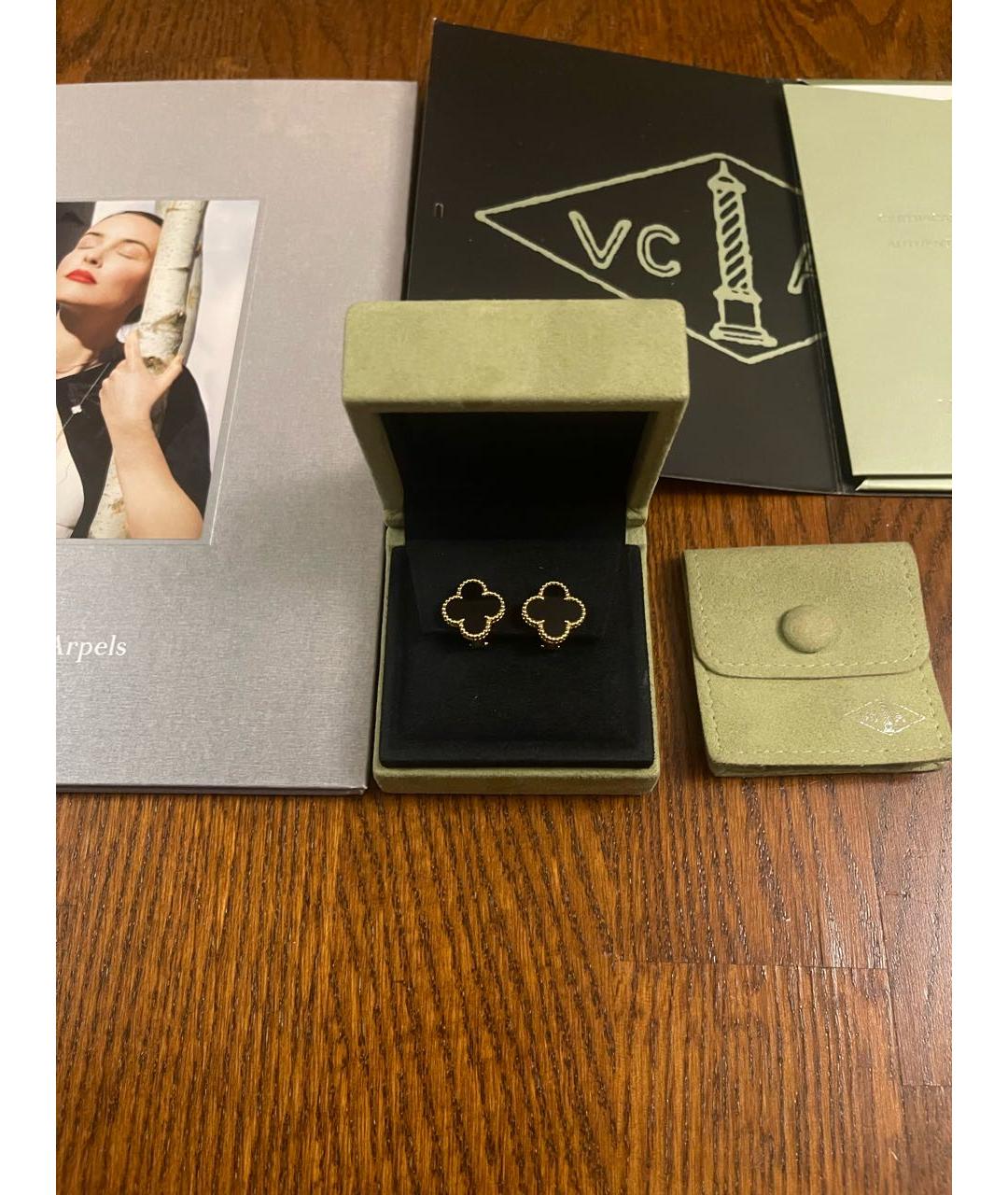 VAN CLEEF & ARPELS Золотые серьги из желтого золота, фото 2