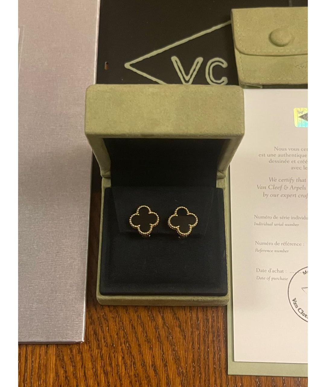 VAN CLEEF & ARPELS Золотые серьги из желтого золота, фото 5