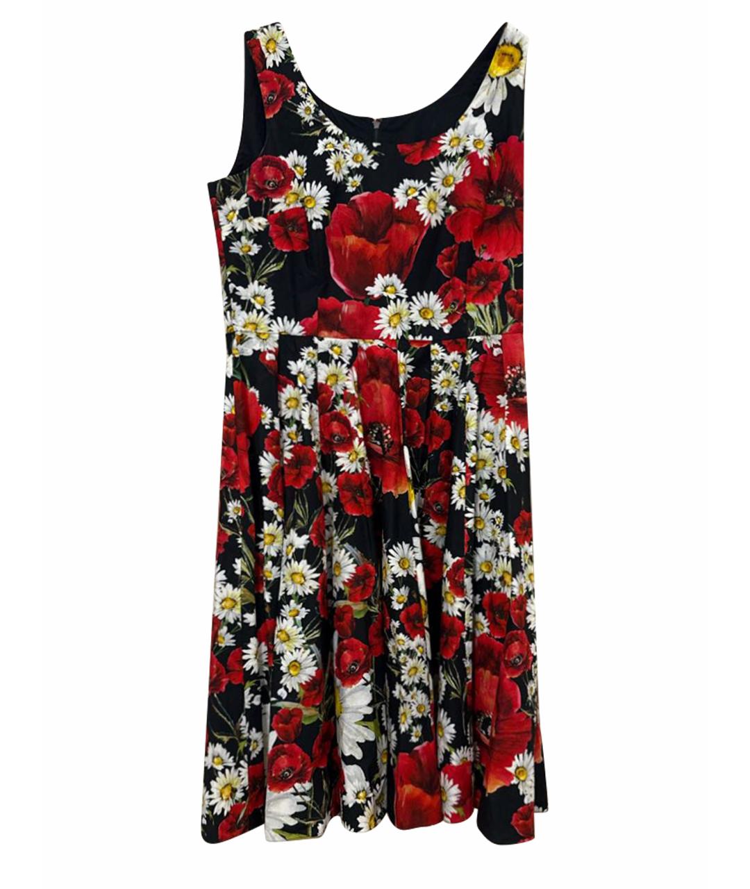 DOLCE&GABBANA Черное хлопковое повседневное платье, фото 1
