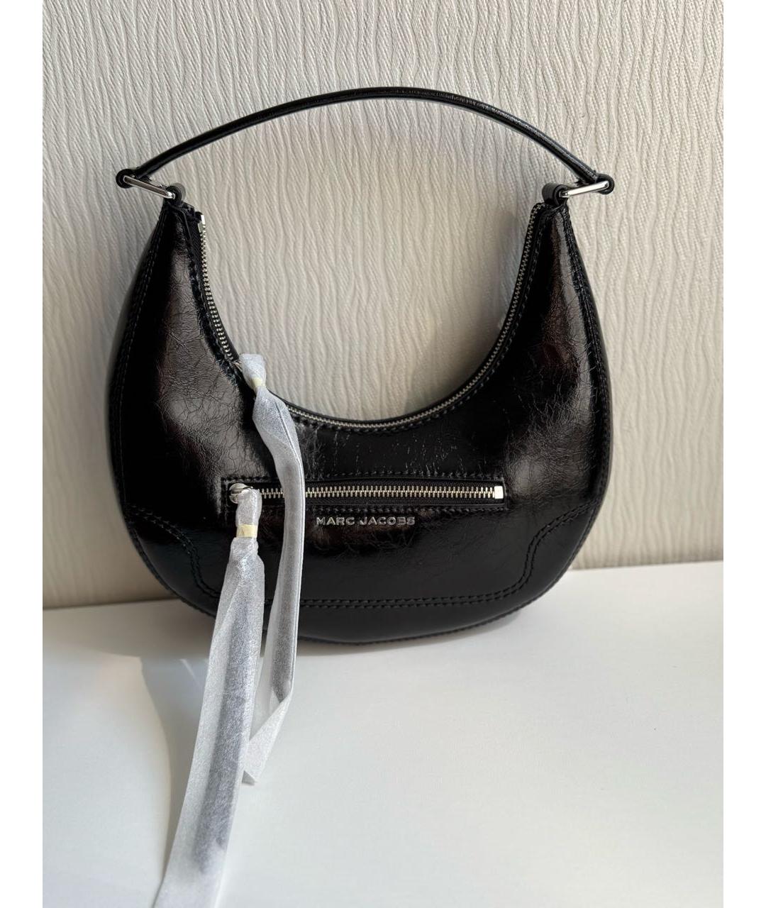 MARC JACOBS Черная кожаная сумка с короткими ручками, фото 8