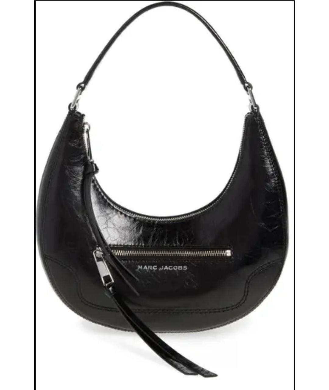 MARC JACOBS Черная кожаная сумка с короткими ручками, фото 7