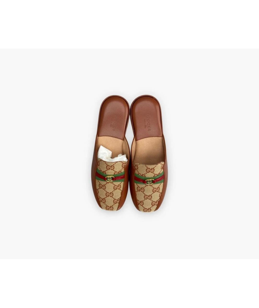 GUCCI Коричневые сабо, фото 5
