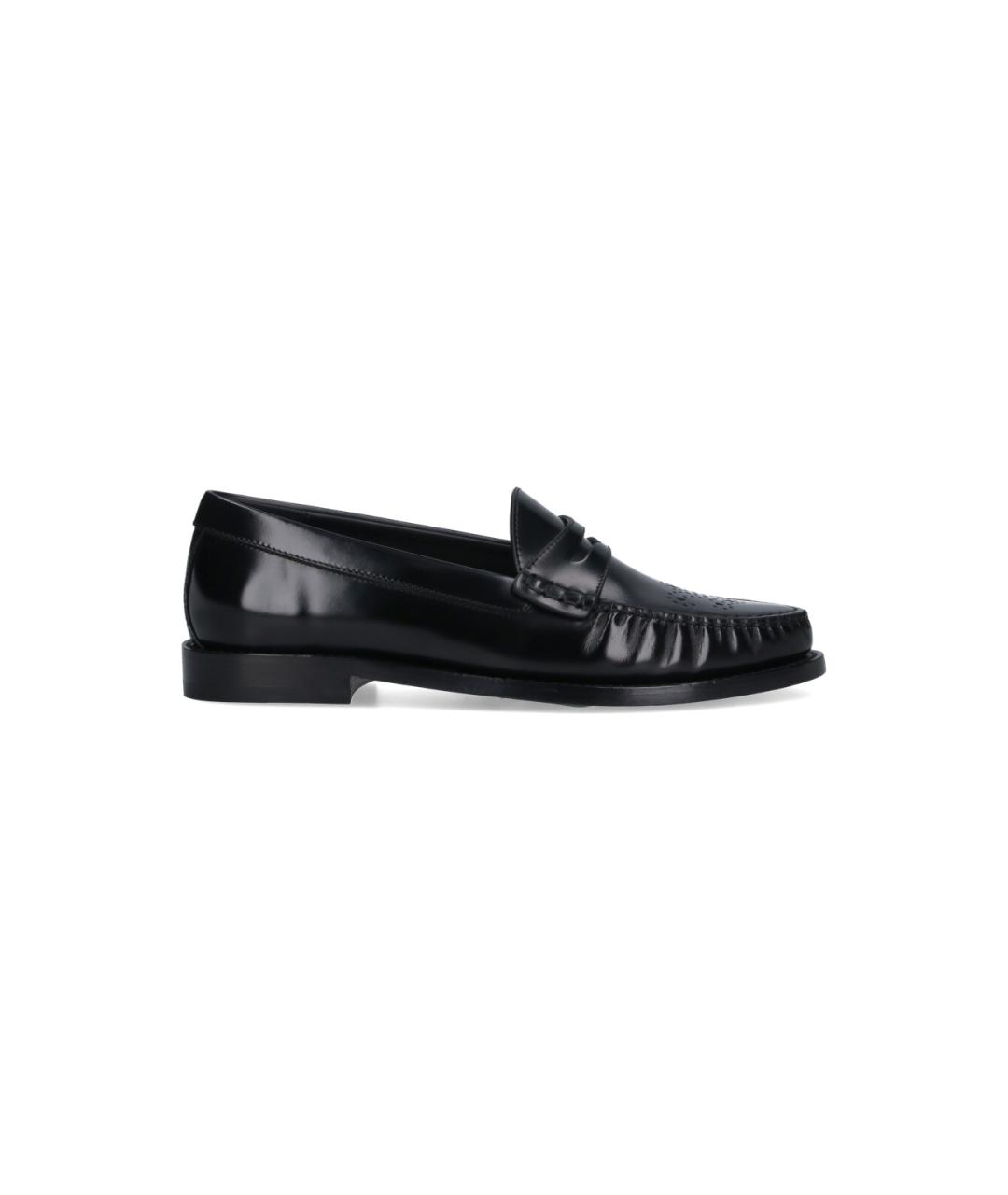 CELINE Черные кожаные лоферы, фото 1
