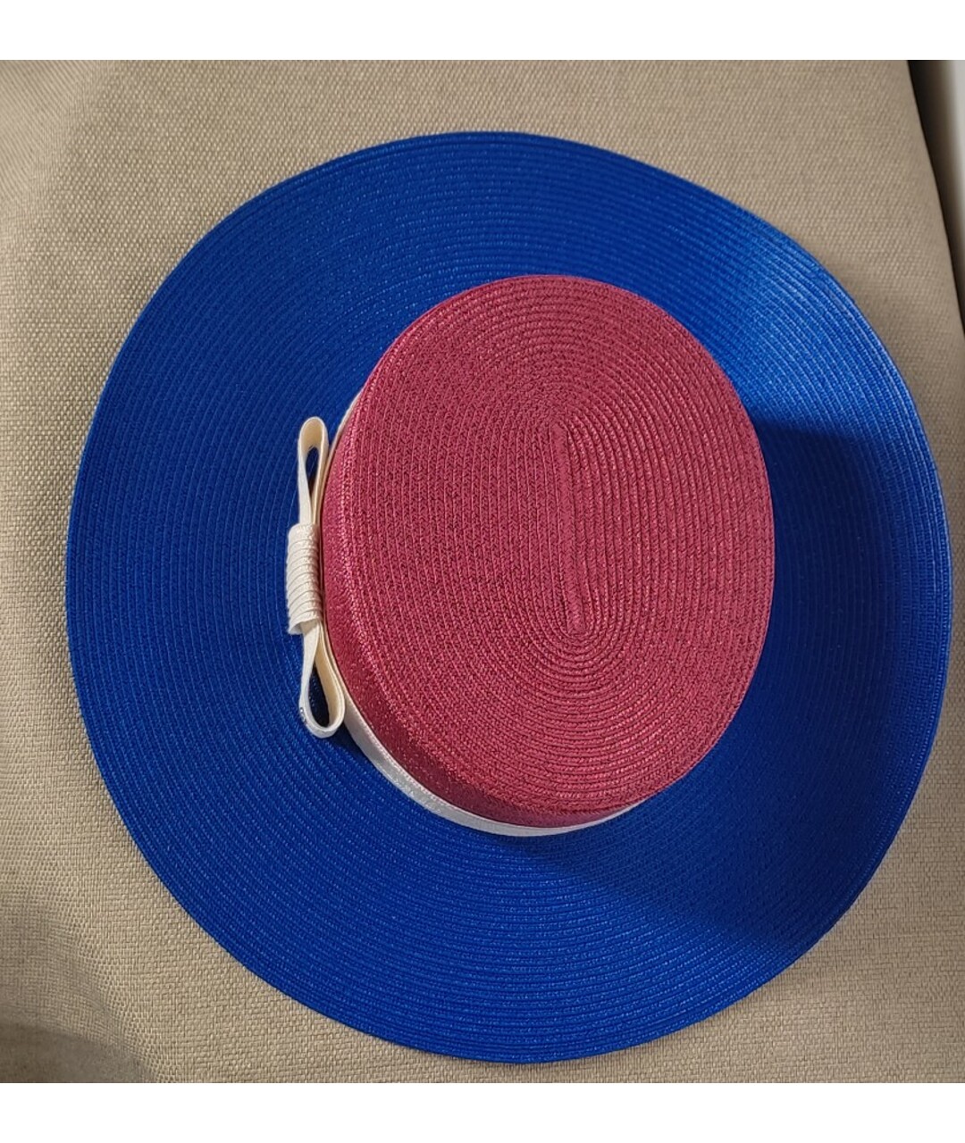 GUCCI Синяя соломенная шляпа, фото 2