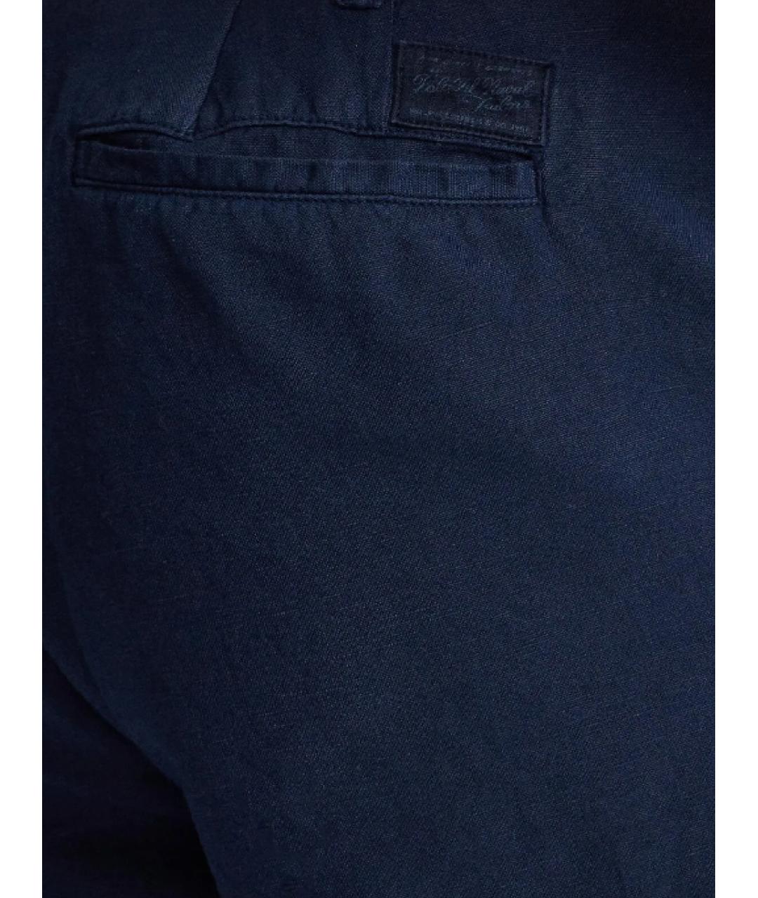 POLO RALPH LAUREN Синие льняные шорты, фото 3