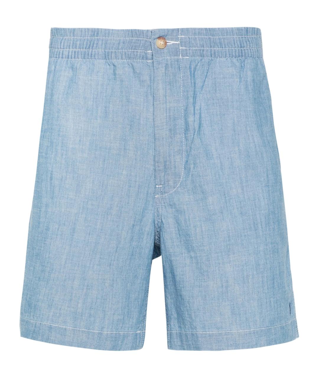 POLO RALPH LAUREN Голубые хлопковые шорты, фото 1