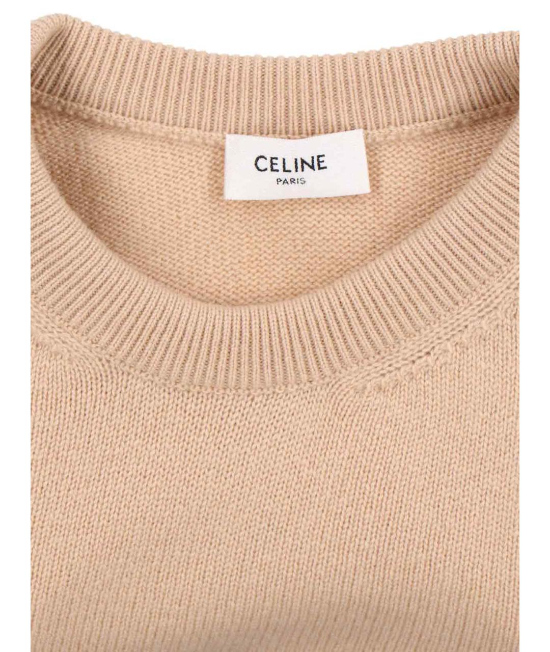 CELINE Бежевая кашемировая жилетка, фото 3