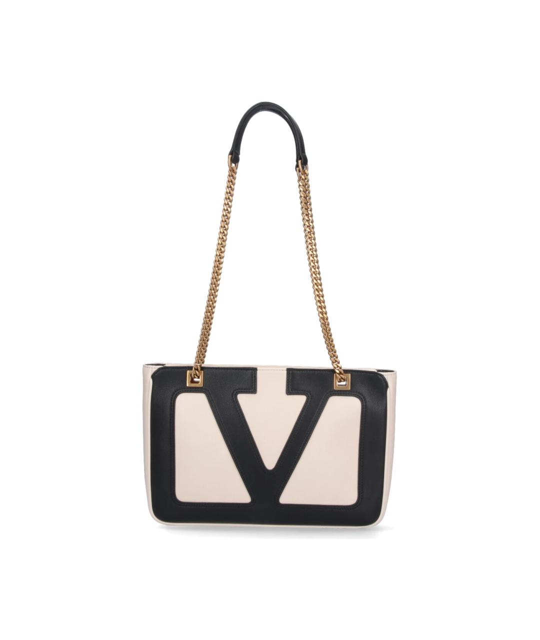 VALENTINO Белая кожаная сумка через плечо, фото 1