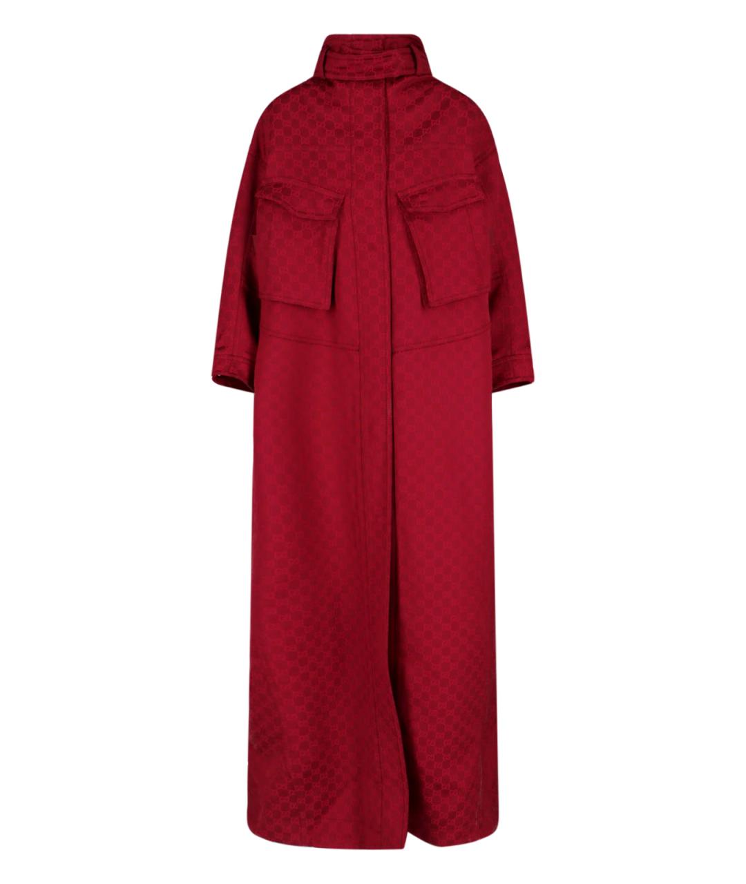 GUCCI Красное вискозное пальто, фото 1