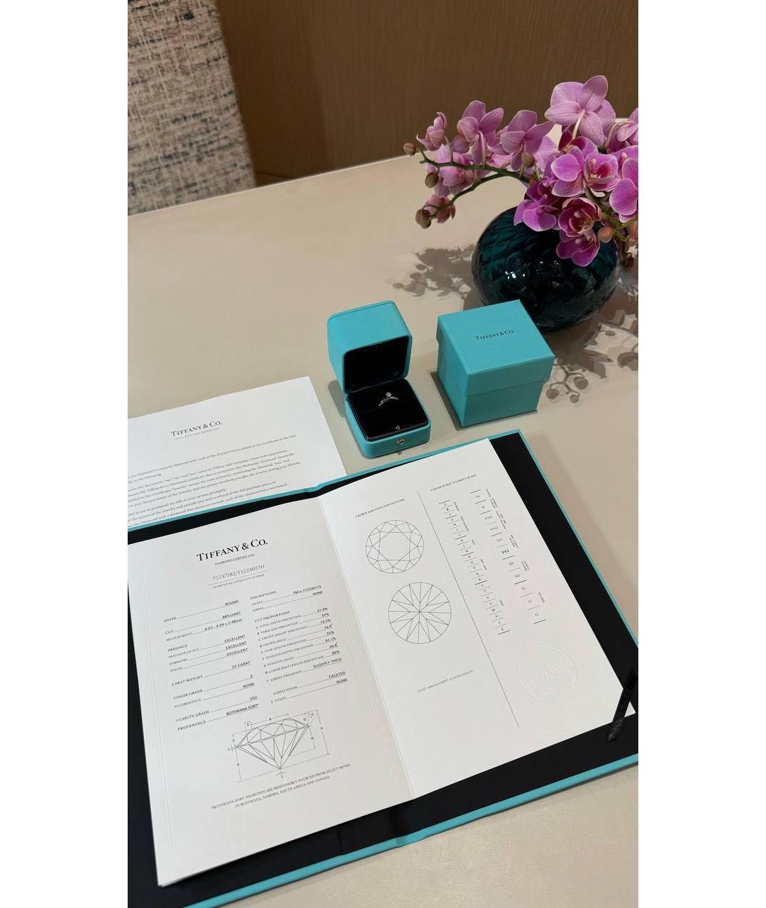 TIFFANY&CO Белое кольцо из белого золота, фото 5