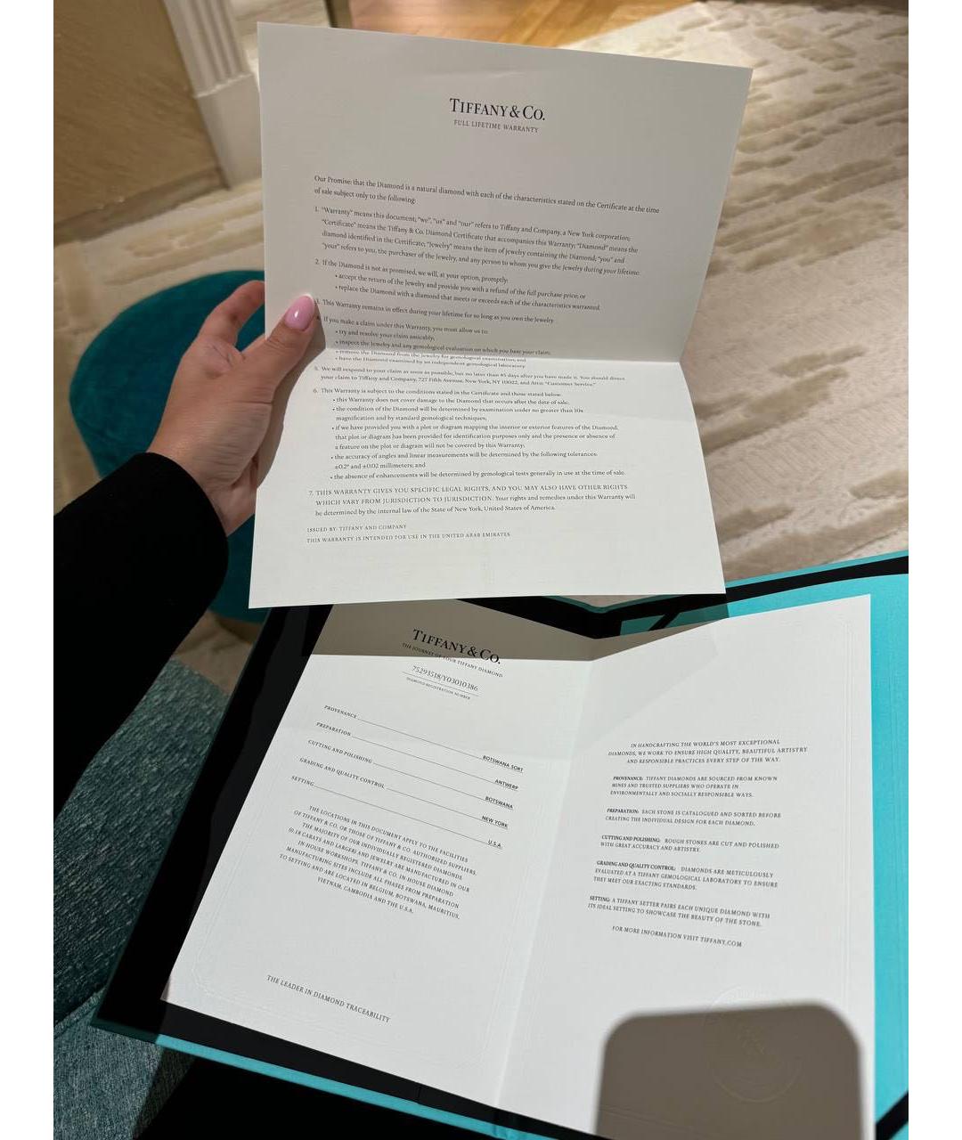 TIFFANY&CO Белое кольцо из белого золота, фото 8