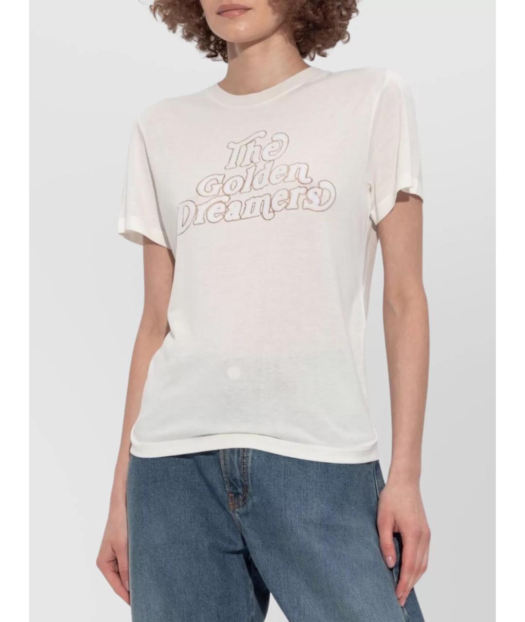 GOLDEN GOOSE DELUXE BRAND Белая футболка, фото 2