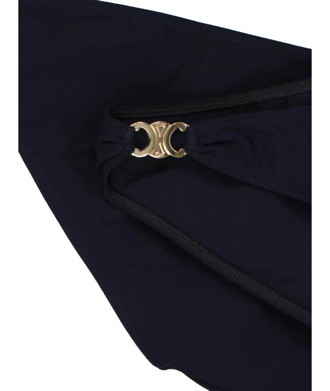 CELINE Черный полиамидовый купальник, фото 3