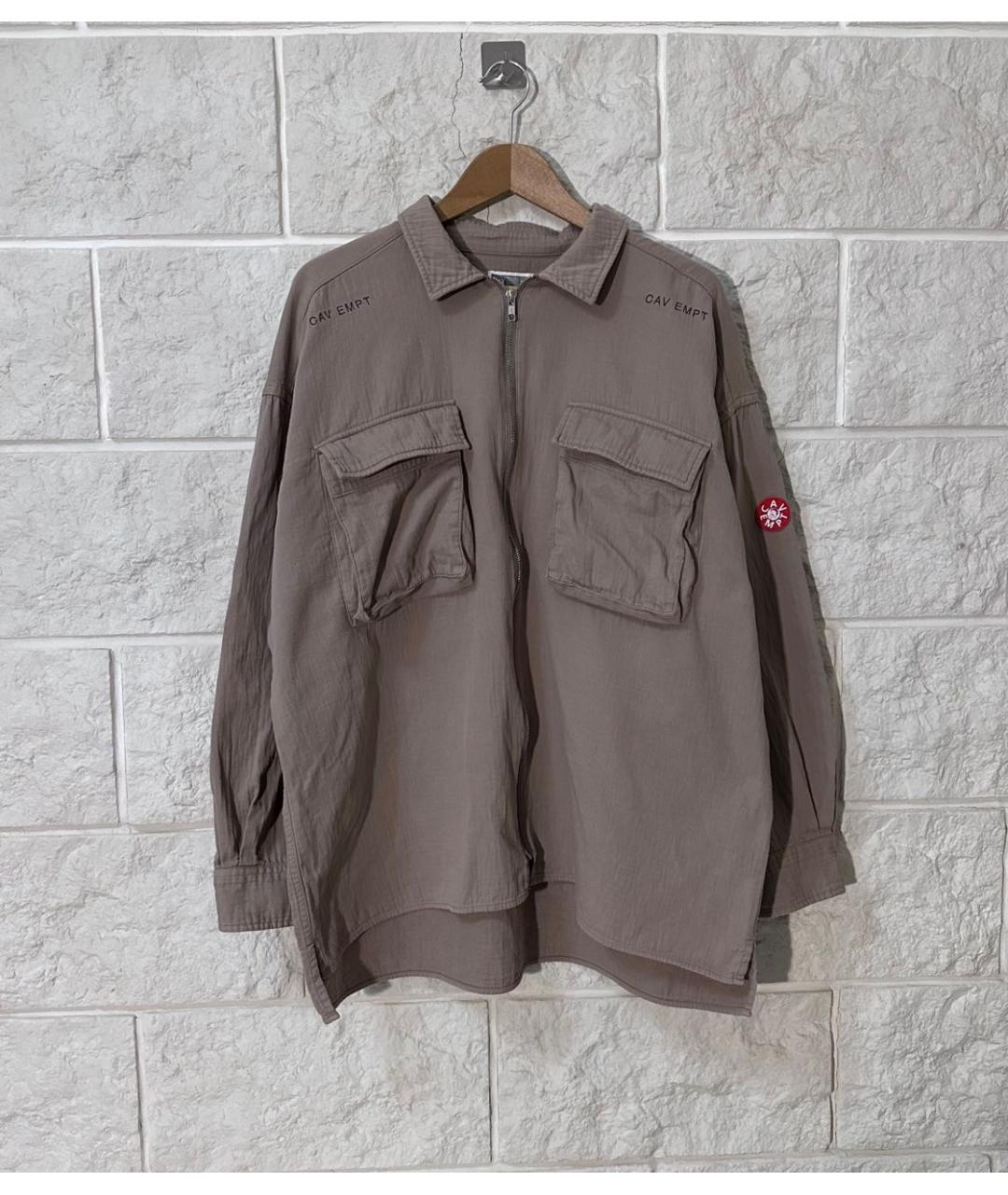 CAV EMPT Бежевая хлопковая кэжуал рубашка, фото 7