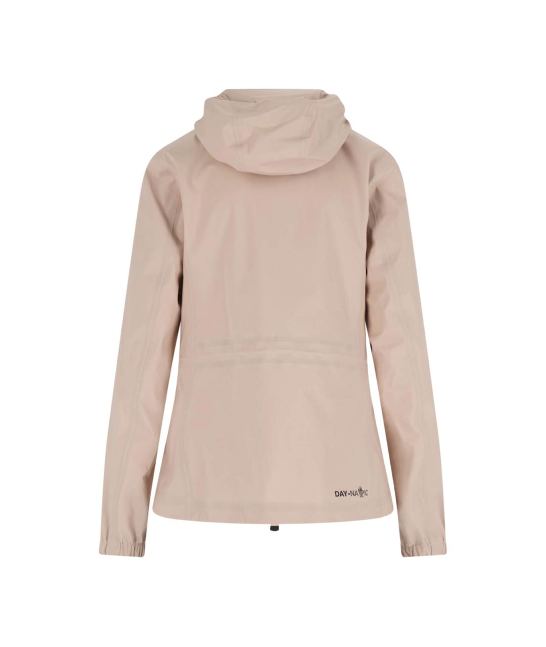 MONCLER GRENOBLE Бежевая полиамидовая куртка, фото 2