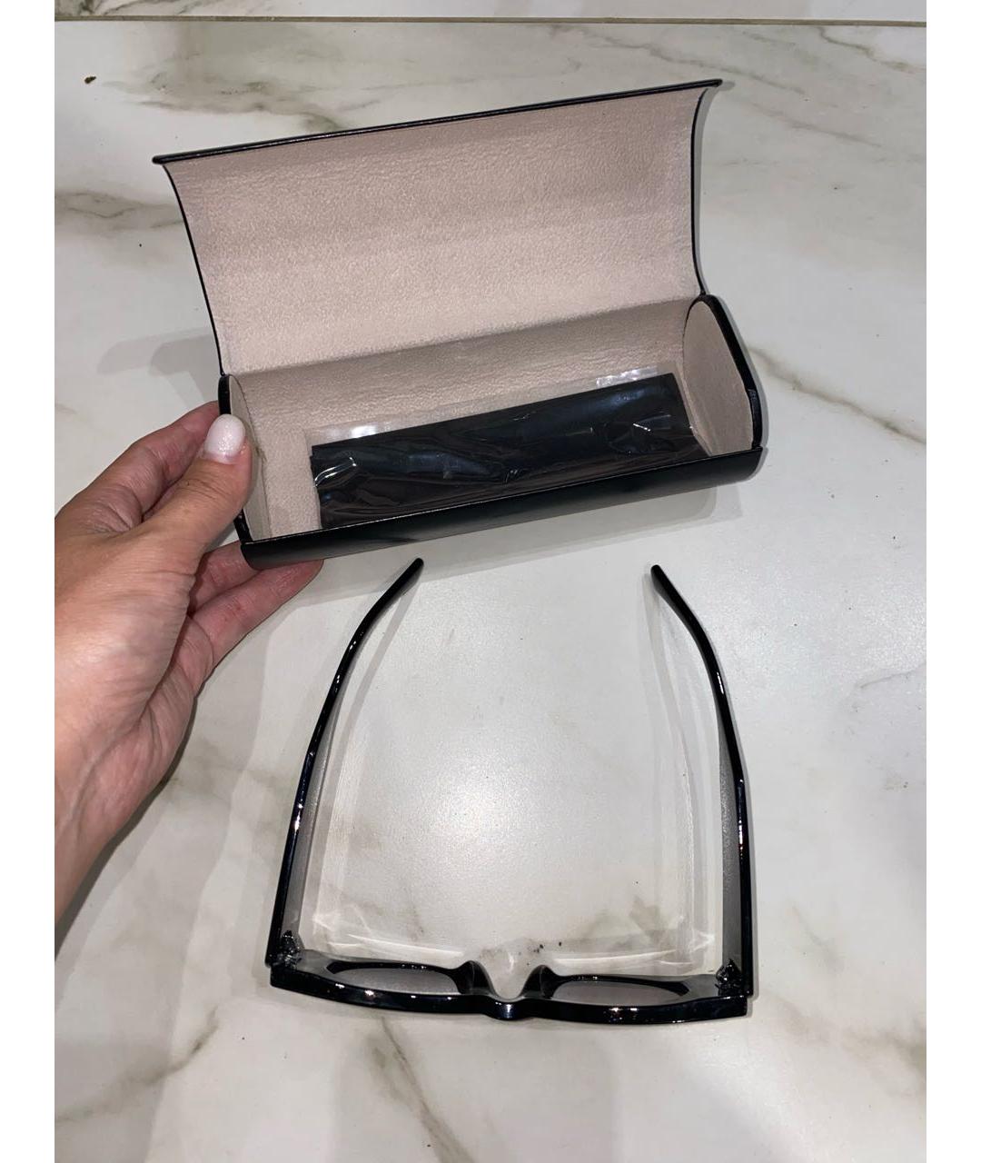 BALENCIAGA Черные солнцезащитные очки из рога буйвола, фото 7