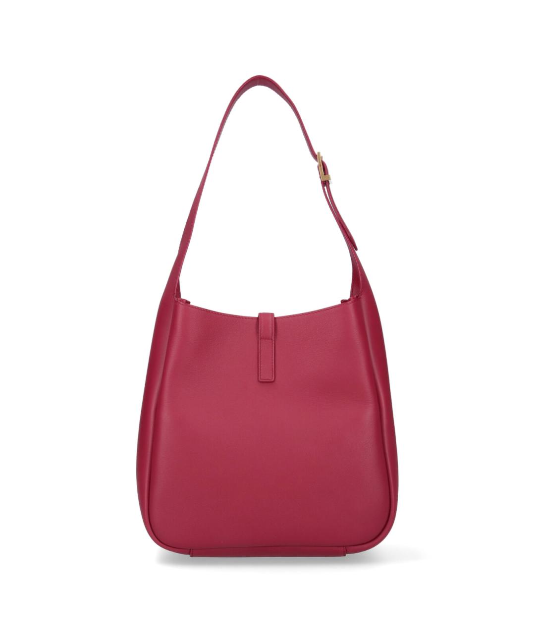 SAINT LAURENT Красная кожаная сумка через плечо, фото 3