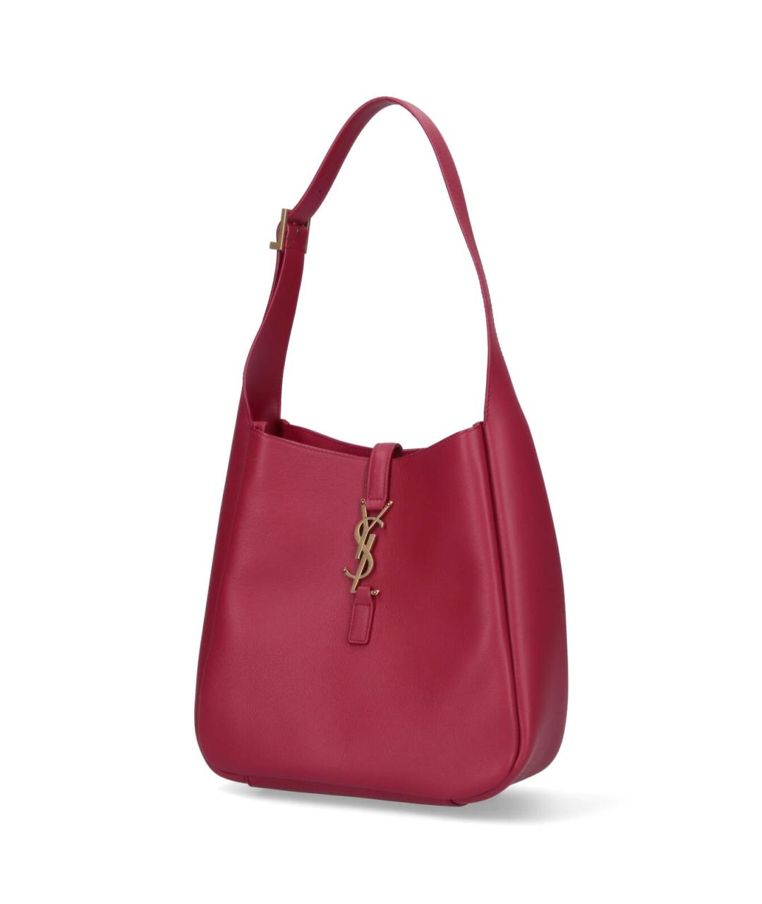 SAINT LAURENT Красная кожаная сумка через плечо, фото 2