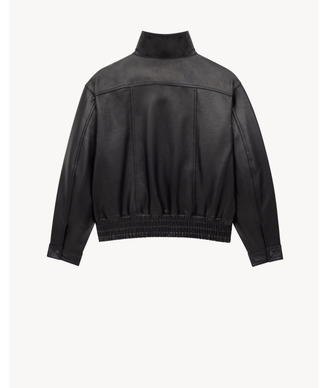 SAINT LAURENT Черная кожаная куртка, фото 5