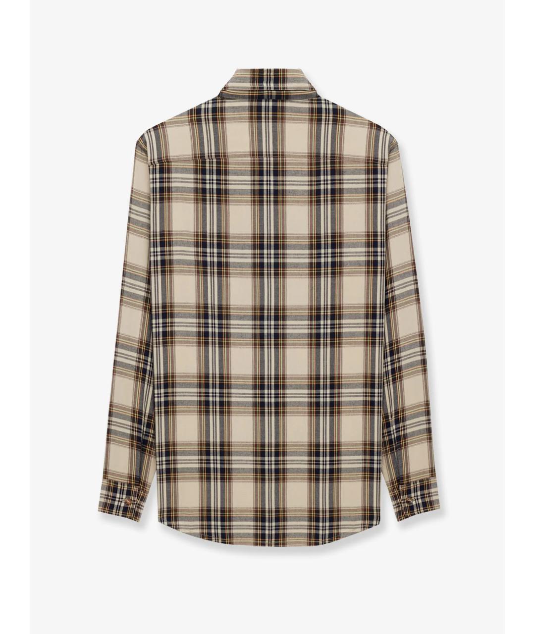 SAINT LAURENT Бежевая хлопковая рубашка, фото 3