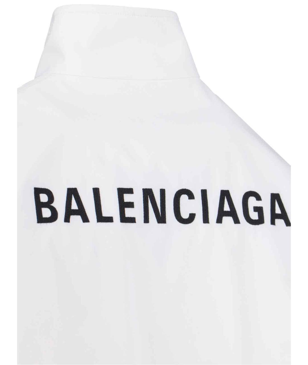 BALENCIAGA Белая полиэстеровая куртка, фото 4