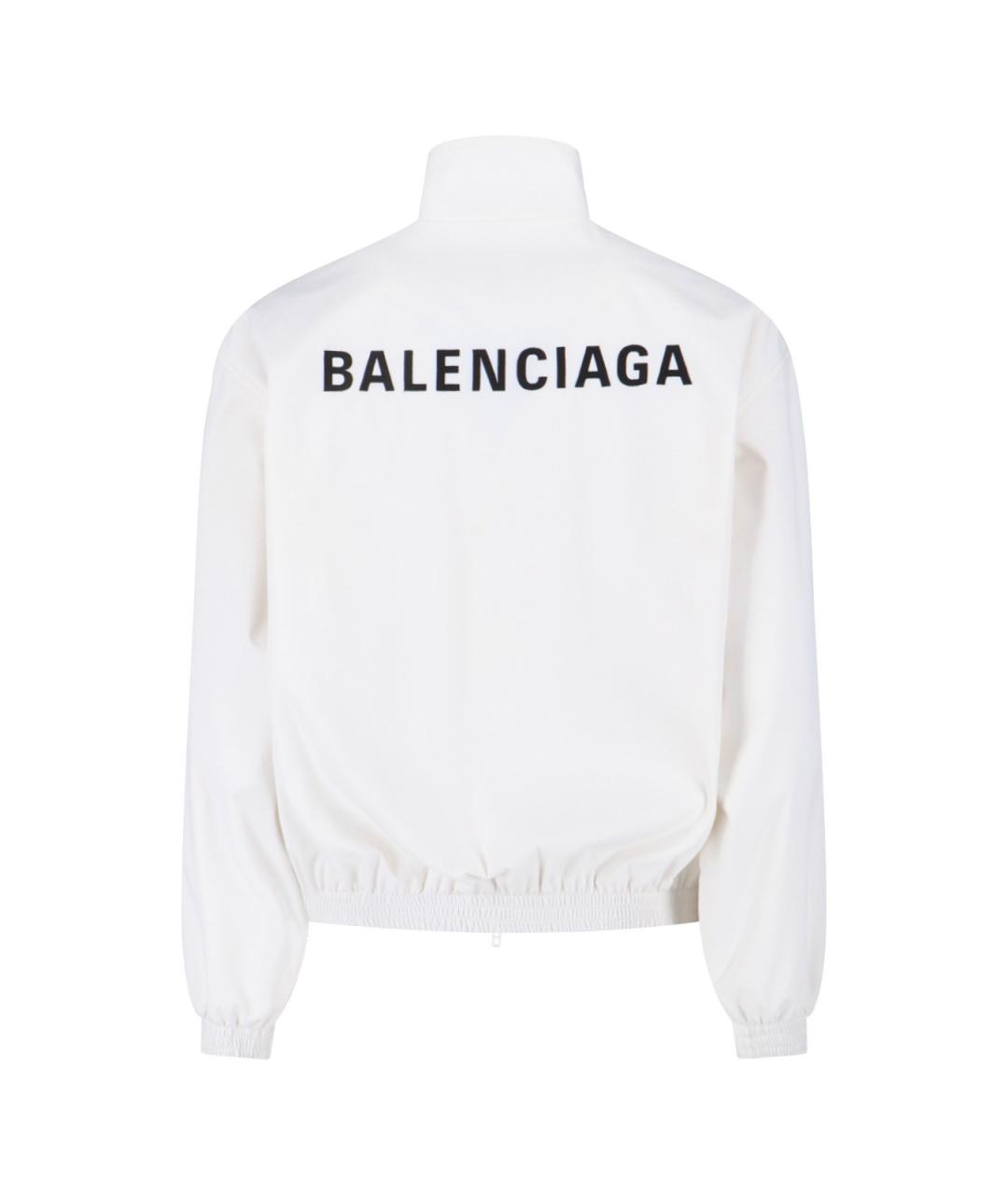 BALENCIAGA Белая полиэстеровая куртка, фото 5